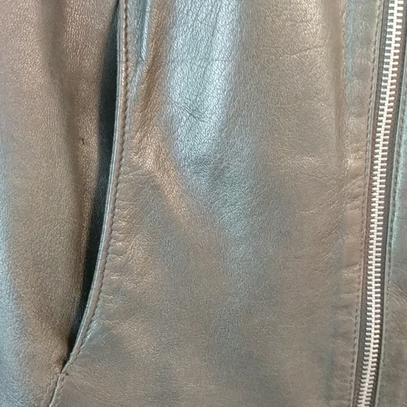 Sisley leather jacket - Picture 2 of 6